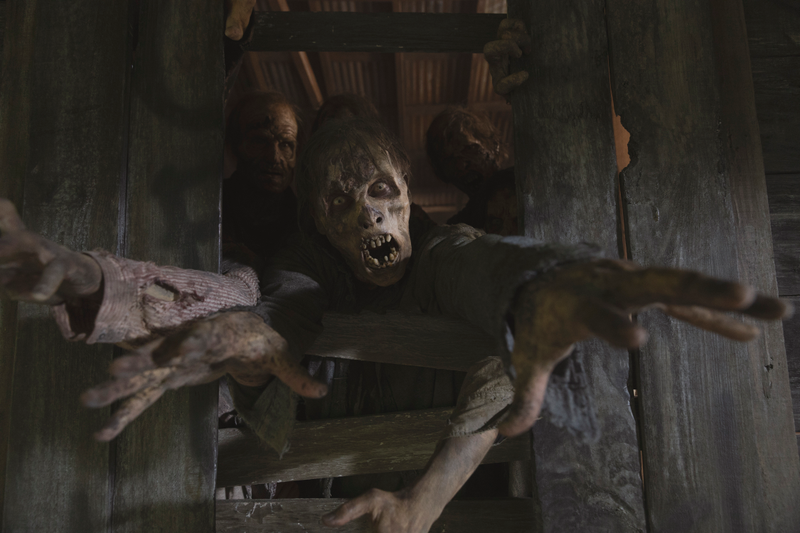 Zombies don’t want to let Rick nap.